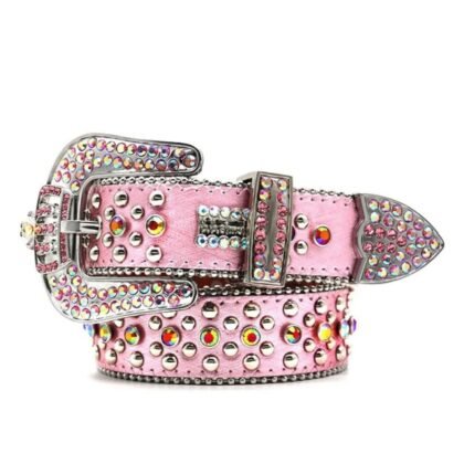Galaxy Belt with Multicolored Diamond Studs