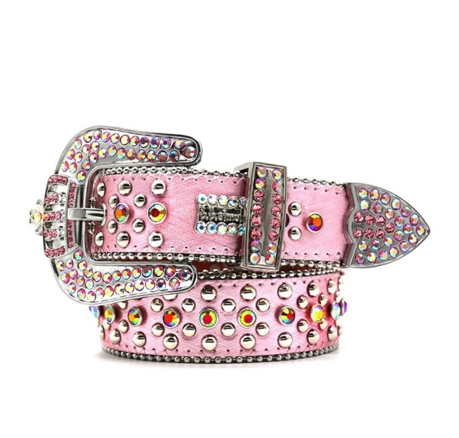 Galaxy Belt with Multicolored Diamond Studs