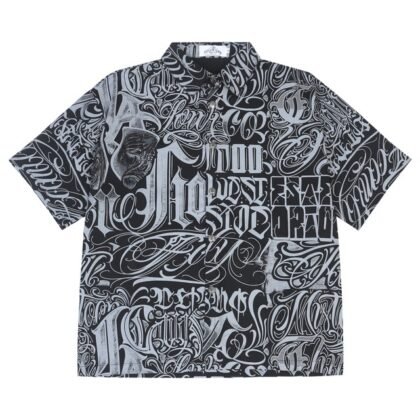 Graffiti Print Oversized Shirt