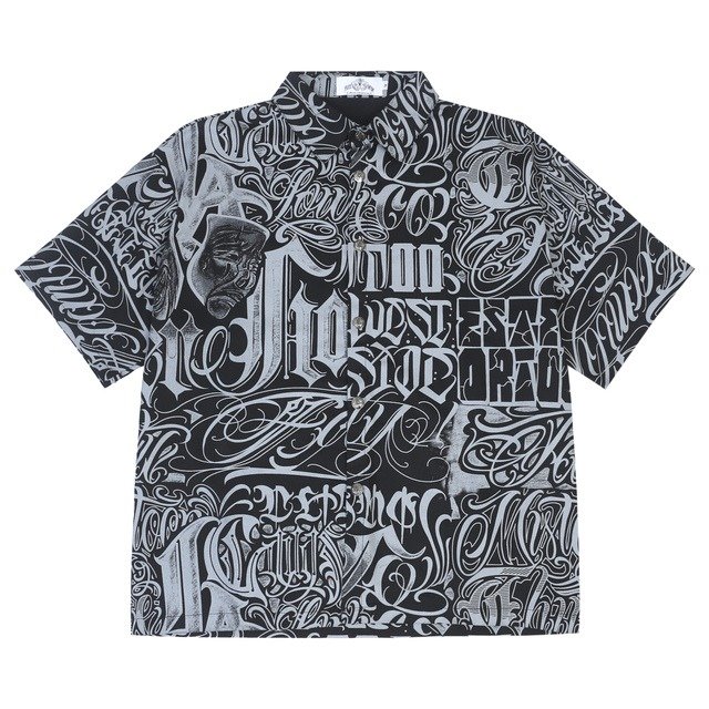 Graffiti Print Oversized Shirt