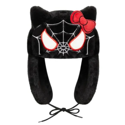 Ushanka Hello Kitty Spider Black