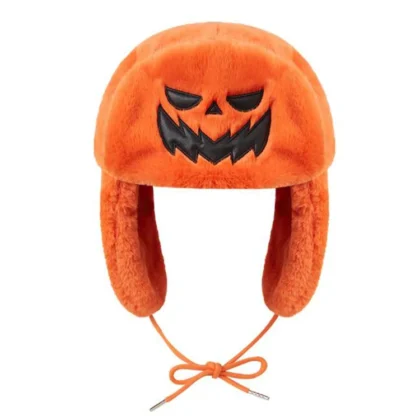Ushanka Hat Orange Pumpkin