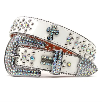 SlowGC Galaxy Belt Cross White