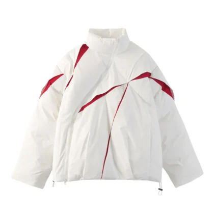 Splicing Style Cotton Puffer Jacket