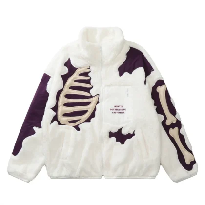 Verblee Skeleton Patchwork Jacket