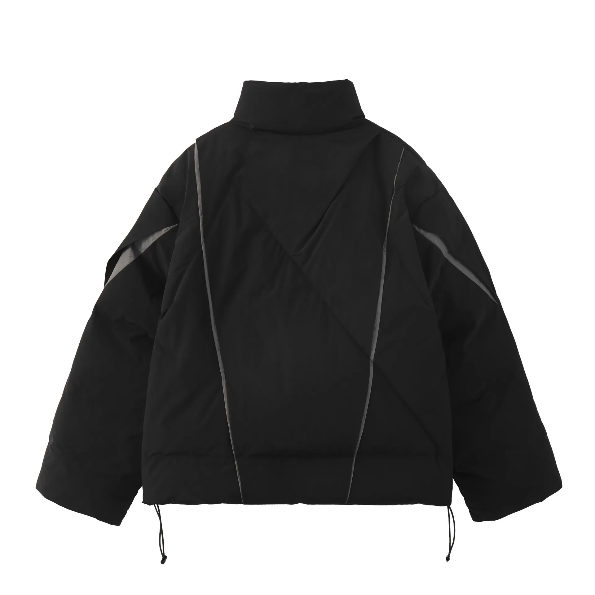 Splicing Style Cotton Puffer Jacket - Image 3