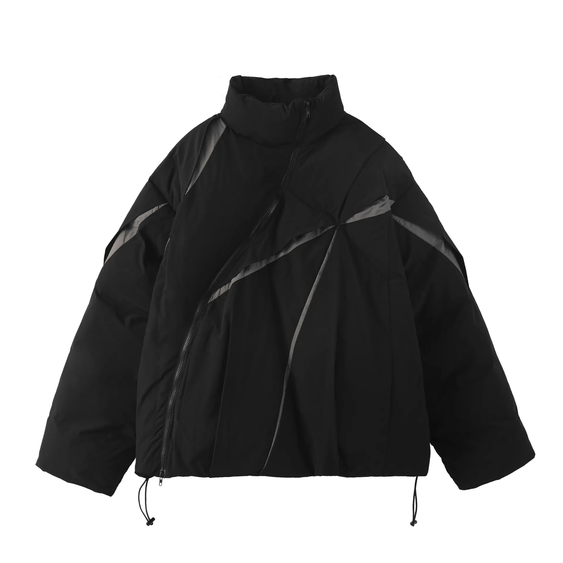 Splicing Style Cotton Puffer Jacket - Image 2