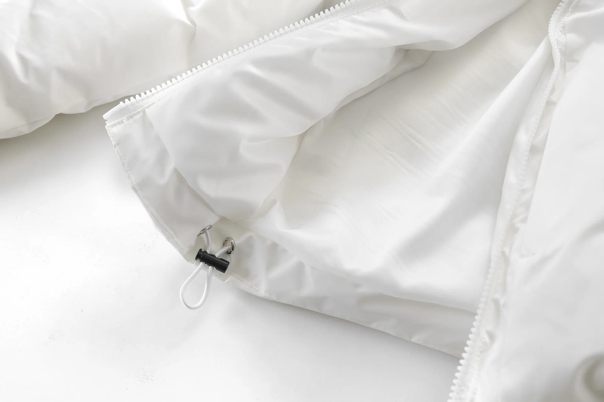Splicing Style Cotton Puffer Jacket - Image 7