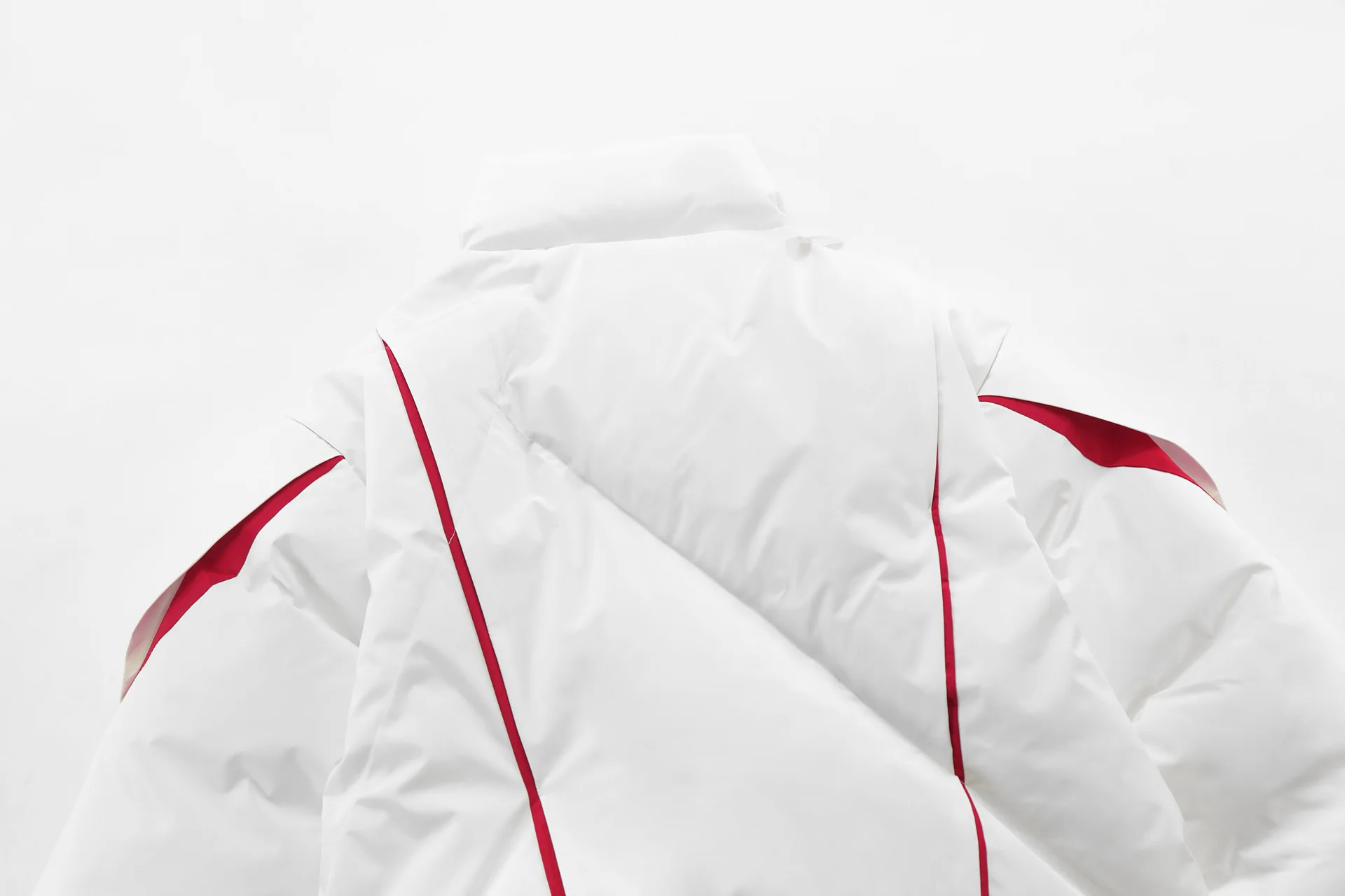 Splicing Style Cotton Puffer Jacket - Image 5
