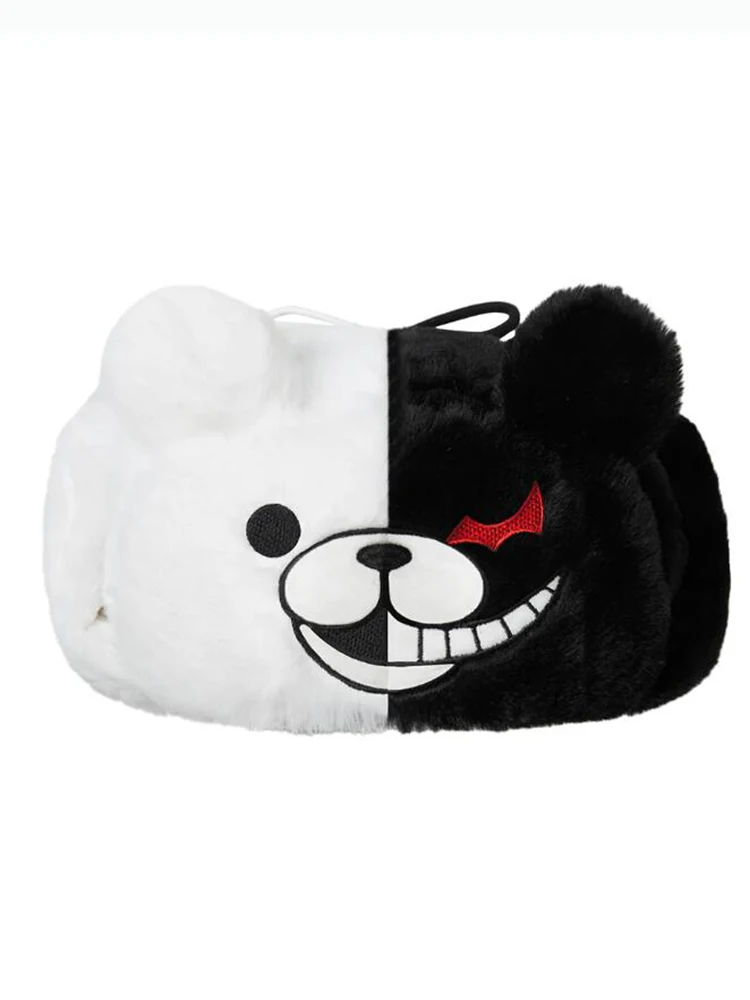 Black Whiter bad Bear Embroidery Ushanka Hat - Image 5