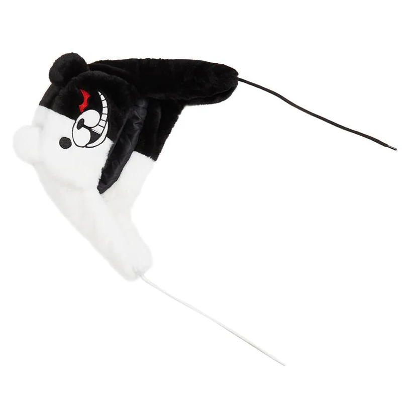 Black Whiter bad Bear Embroidery Ushanka Hat - Image 7