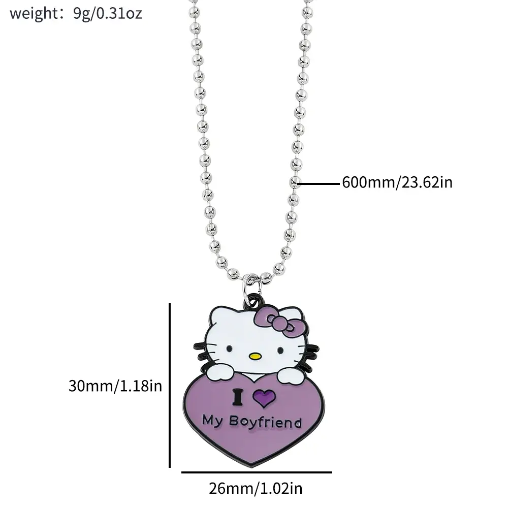 Matching Hello Kitty "Mutual Love" Necklace - Image 2