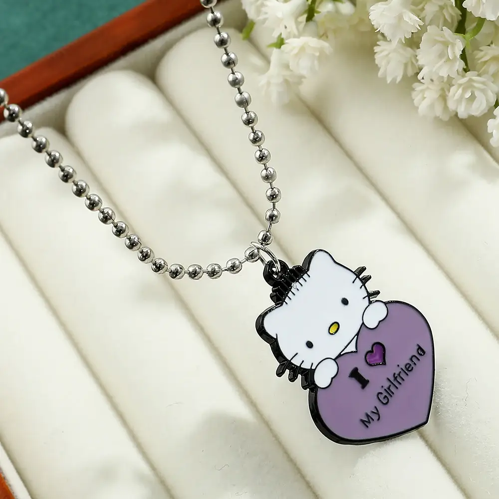 Matching Hello Kitty "Mutual Love" Necklace - Image 5
