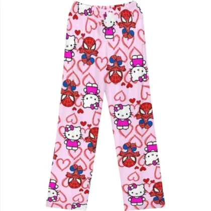 Hello Kitty Spider-man Cotton Loose Pyjama