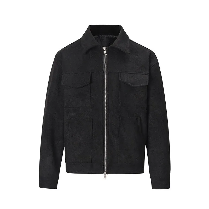 Vintage Multi Pocket Suede Jacket - Image 8