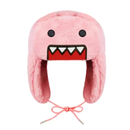 Domo Kun Ushanka Hat Pink